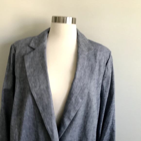 Lane Bryant Linen Cotton Blend Bermuda Shorts Suit Set Jacket 18 Shorts 20 NWT - Picture 8 of 15